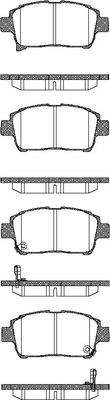 TRISCAN Bremseklodser 8110 13057 for TOYOTA