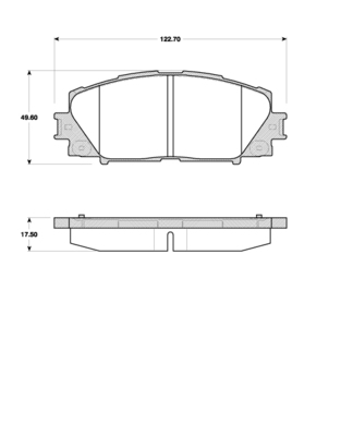 TRISCAN Bremseklodser 8110 13071 for TOYOTA