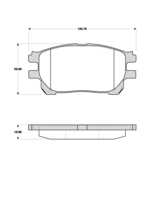 TRISCAN Bremseklodser 8110 13073 for TOYOTA