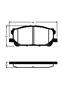 TRISCAN Bremseklodser 8110 13074 for LEXUS
