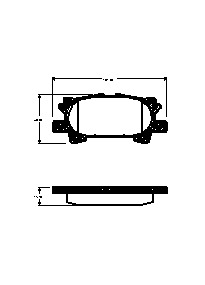 TRISCAN Bremseklodser 8110 13075 for LEXUS