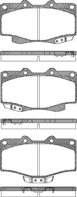 TRISCAN Bremseklodser 8110 13178 for TOYOTA VW