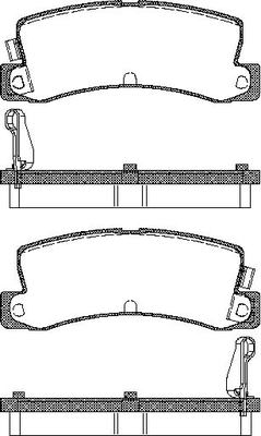 TRISCAN Bremseklodser 8110 13955 for TOYOTA