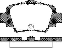 TRISCAN Bremseklodser 8110 14002 for NISSAN