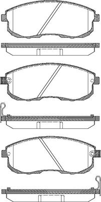 TRISCAN Bremseklodser 8110 14013 for NISSAN INFINITI