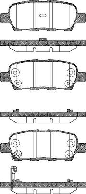 TRISCAN Bremseklodser 8110 14022 for NISSAN RENAULT INFINITI