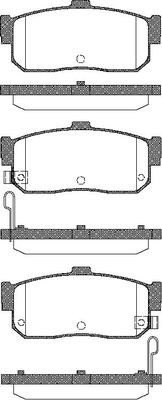 TRISCAN Bremseklodser 8110 14027 for NISSAN INFINITI