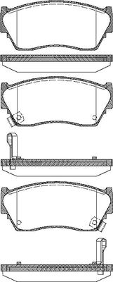 TRISCAN Bremseklodser 8110 14029 for NISSAN MAZDA