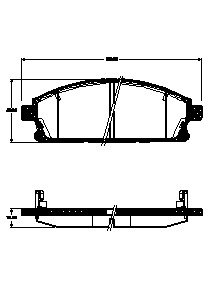 TRISCAN Bremseklodser 8110 14044 for INFINITI NISSAN