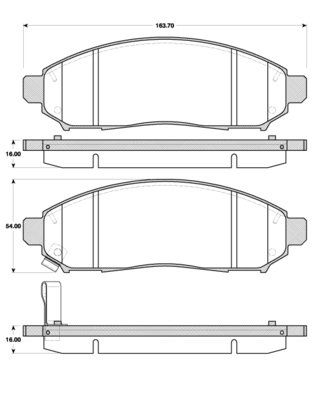 TRISCAN Bremseklodser 8110 14046 for NISSAN