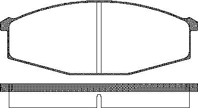 TRISCAN Bremseklodser 8110 14127 for NISSAN