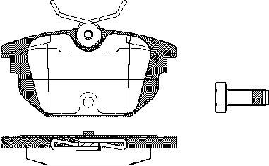 TRISCAN Bremseklodser 8110 15008 for LANCIA ALFA ROMEO FIAT