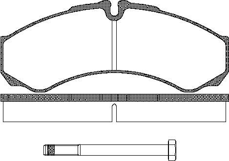 TRISCAN Bremseklodser 8110 15013 for IVECO