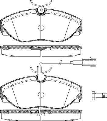 TRISCAN Bremseklodser 8110 15016 for PEUGEOT CITROËN FIAT