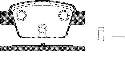 TRISCAN Bremseklodser 8110 15018 for FIAT LANCIA