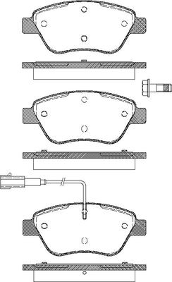 TRISCAN Bremseklodser 8110 15019 for PEUGEOT FIAT