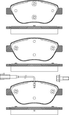 TRISCAN Bremseklodser 8110 15020 for OPEL FIAT ABARTH LANCIA VAUXHALL