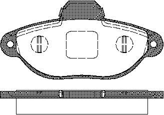 TRISCAN Bremseklodser 8110 15025 for FIAT LANCIA