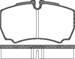 TRISCAN Bremseklodser 8110 15029 for IVECO