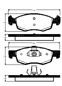 TRISCAN Bremseklodser 8110 15047 for FIAT