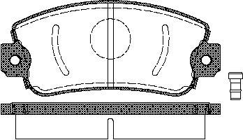TRISCAN Bremseklodser 8110 15505 for AUTOBIANCHI LANCIA FIAT FSO SEAT