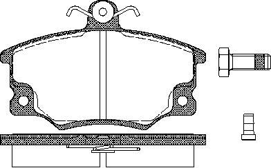 TRISCAN Bremseklodser 8110 15508 for FIAT LANCIA AUTOBIANCHI ALFA ROMEO