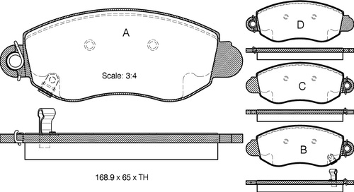TRISCAN Bremseklodser 8110 16007 for FORD