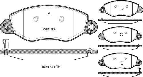 TRISCAN Bremseklodser 8110 16011 for FORD