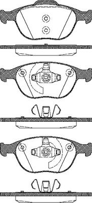 TRISCAN Bremseklodser 8110 16012 for FORD
