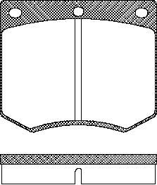 TRISCAN Bremseklodser 8110 16229 for FORD AC ROLLS-ROYCE