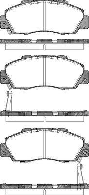 TRISCAN Bremseklodser 8110 17009 for HONDA ACURA ROVER