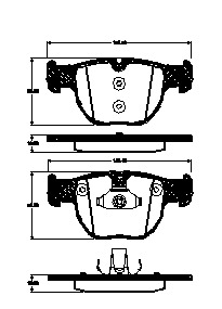 TRISCAN Bremseklodser 8110 17022 for LAND ROVER