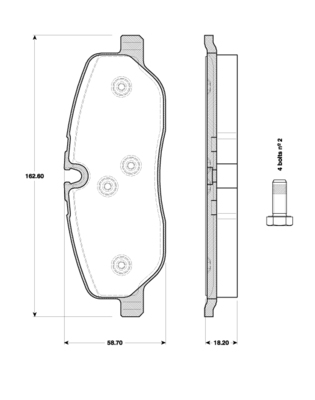 TRISCAN Bremseklodser 8110 17025 for LAND ROVER
