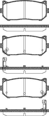 TRISCAN Bremseklodser 8110 18003 for KIA