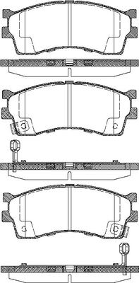 TRISCAN Bremseklodser 8110 18008 for KIA