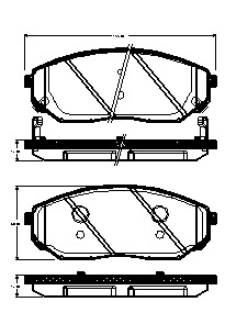 TRISCAN Bremseklodser 8110 18013 for KIA