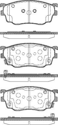 TRISCAN Bremseklodser 8110 50011 for MAZDA