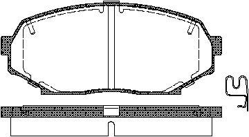 TRISCAN Bremseklodser 8110 50016 for MAZDA