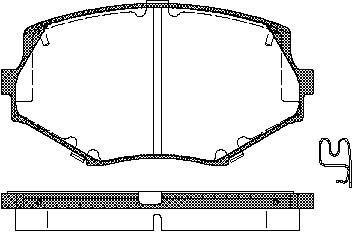 TRISCAN Bremseklodser 8110 50017 for MAZDA