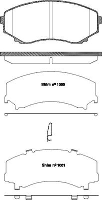 TRISCAN Bremseklodser 8110 50022 for MAZDA