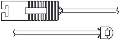 TRISCAN Slidindikator, bremsebelægning 811511005 for BMW