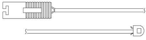 TRISCAN Slidindikator, bremsebelægning 811511009 for BMW