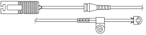 TRISCAN Slidindikator, bremsebelægning 811511013 for BMW