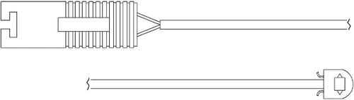 TRISCAN Slidindikator, bremsebelægning 811511014 for BMW