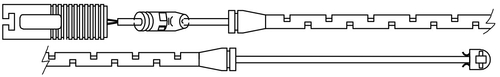TRISCAN Slidindikator, bremsebelægning 811511019 for BMW