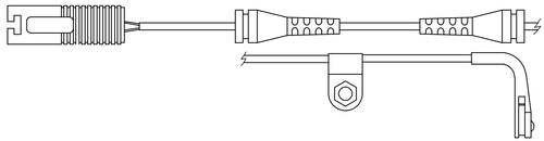 TRISCAN Slidindikator, bremsebelægning 811511022 for BMW