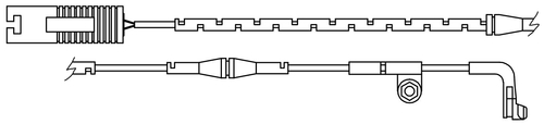 TRISCAN Slidindikator, bremsebelægning 811511028 for BMW