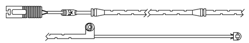 TRISCAN Slidindikator, bremsebelægning 811511030 for BMW