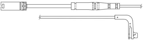 TRISCAN Slidindikator, bremsebelægning 811511034 for BMW