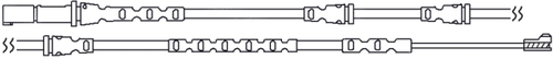 TRISCAN Slidindikator, bremsebelægning 811511042 for BMW